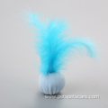 cat ball with feather and catnip cat toy